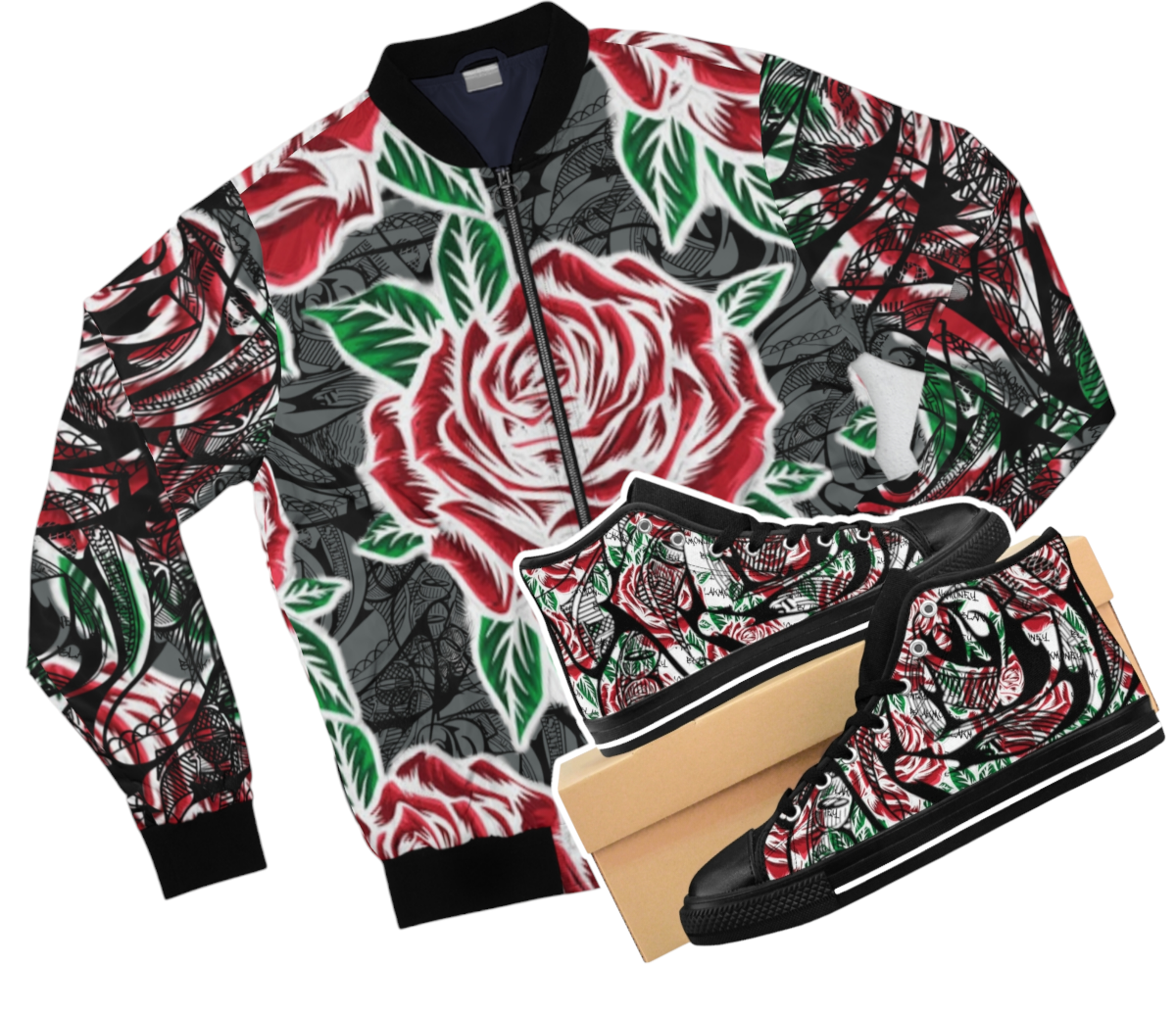 BLAK Roses Jacket and Sneaker Set