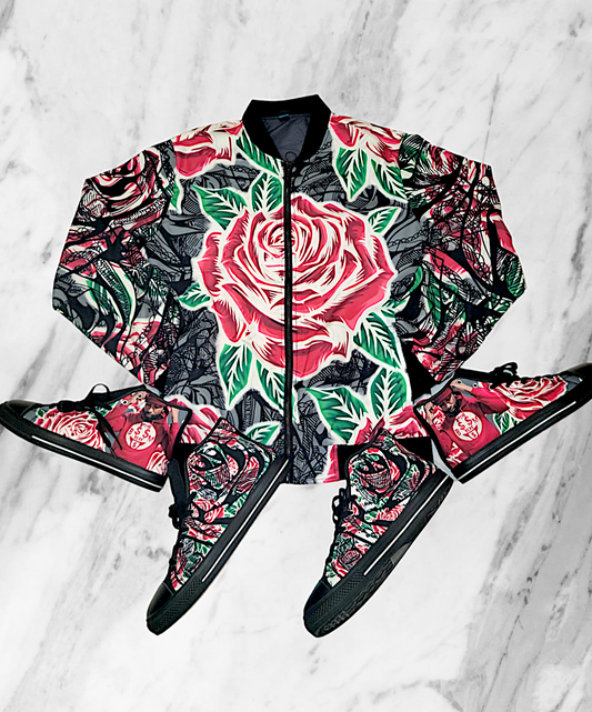 BLAK Roses Jacket and Sneaker Set